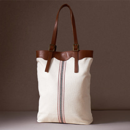Bolsa Catarina - Tote com Alças em Couro